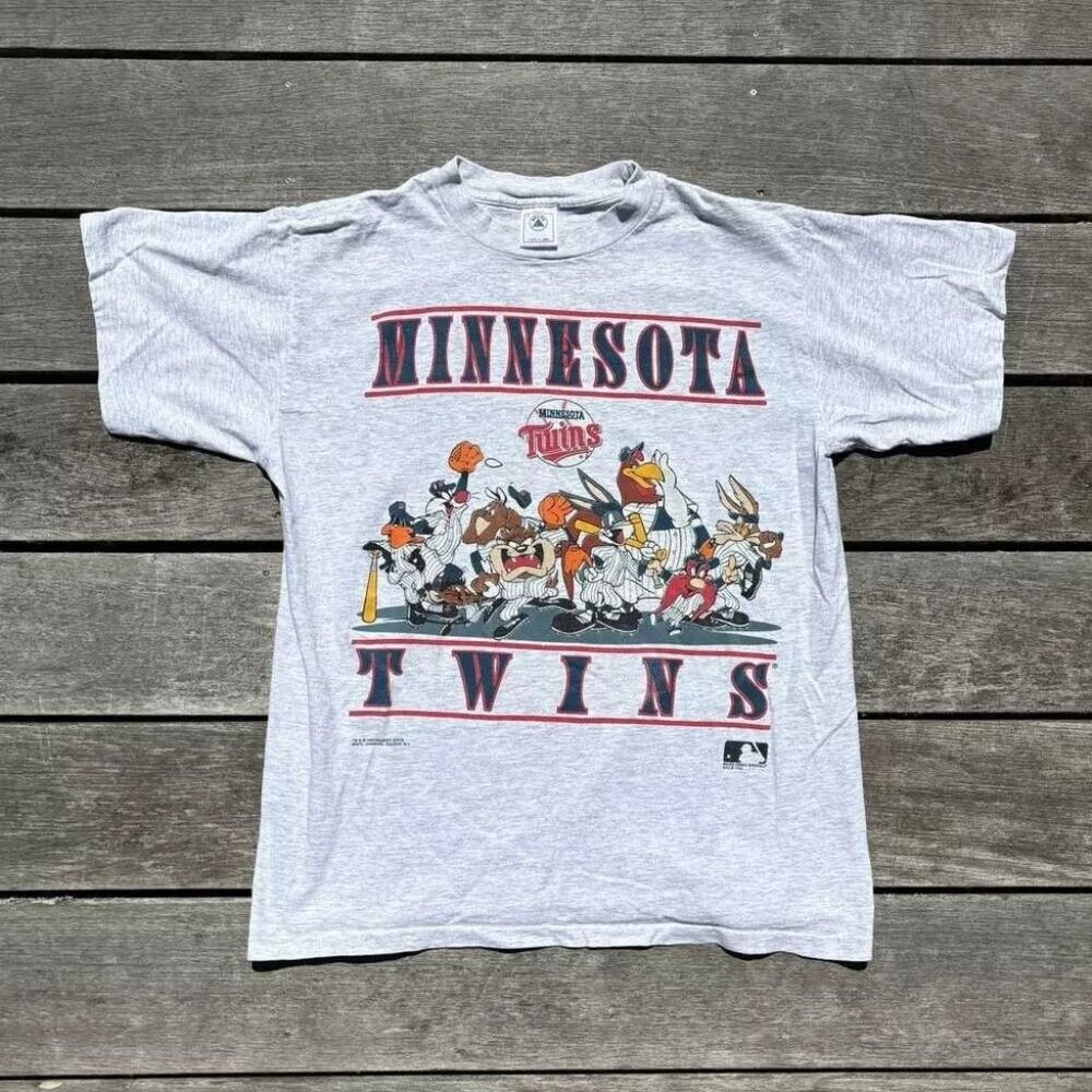 Vintage Warner Bros Minnesota Twins Tee Shirt 1993 Reprint Unisex